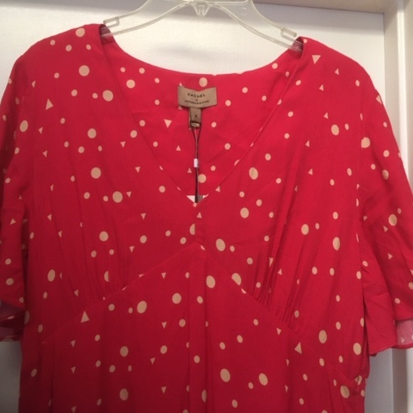 NWT $183 KACHEL x Anthropologie Betty Dot Midi Dress - Picture 5 of 10